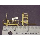 1450-8 - Caboose end railing assembly, ladders, brake stand, (no wheel) 1-1/8W x 1/2" to top of railing - Pkg. 2